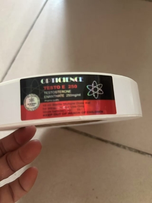 SLU-PP-332 250MCG Étiquettes de comprimés Hologrammatériel d'impression étanche à l'eau en rouleau