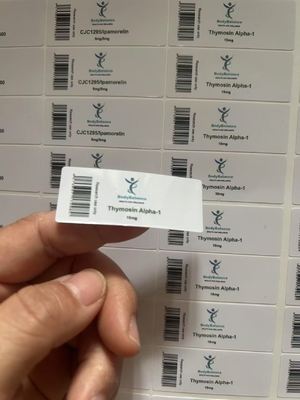 Thymosin Alpha-1 adhésif peptidique 2 ml étiquettes de flacons auto-adhésifs peptidiques