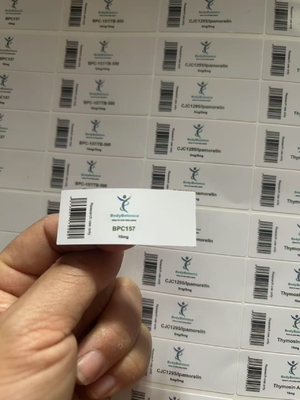 Thymosin Alpha-1 adhésif peptidique 2 ml étiquettes de flacons auto-adhésifs peptidiques