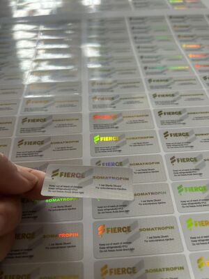 Tirzépatide 60 mg Étiquettes de flacon en verre de 2 ml avec matériau laser holographique PET