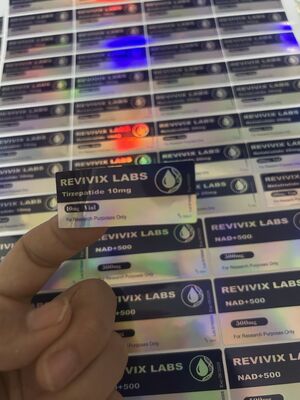 Tirze  Patide 10mg Étiquettes de flacons de peptides pour emballage pharmaceutique