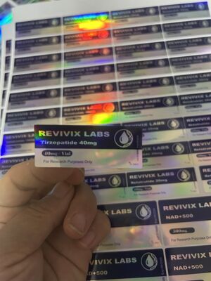 Tirze  Patide 10mg Étiquettes de flacons de peptides pour emballage pharmaceutique