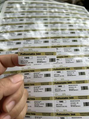 5-amino-1mq 50mg PVC Materail 3ML Peptide Vial Labels ÉTIQUETTES
