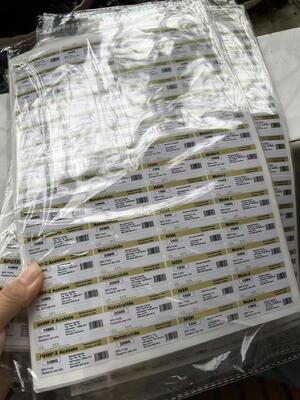 5-amino-1mq 50mg PVC Materail 3ML Peptide Vial Labels ÉTIQUETTES