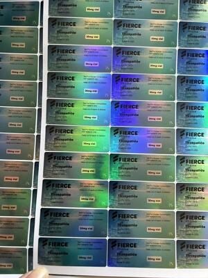 Tirze  patide 30mg SMALL GLASS VVIAL LABELS WITH  Waterproof LAER PET
