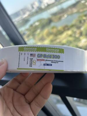 Geneza Bold 300 10ml adhesive bottle labels