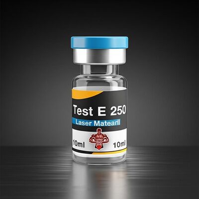 Étiquettes 10ml Test E 250 Laser Matearil avec logo Homme Musclé