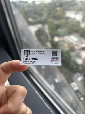 CJC-1295 Étiquette du flacon de peptide de 10 mg Impression du logo sur mesure