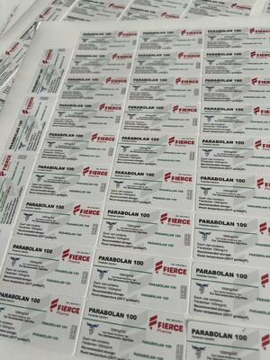 Parabolan 100 Mg Strong Adhesive Labels For 10ml Glass Vials