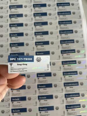 Étiquettes pour flacons de 3 ml Motcs-10mg