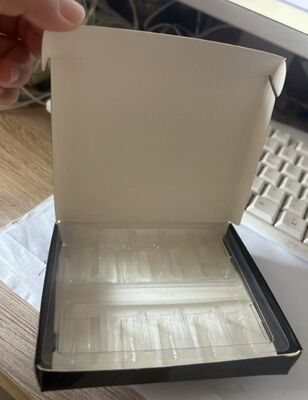 Flacons en verre ambré transparent de 2 ml et 3 ml pour poudre de peptide
