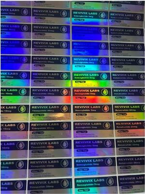 Étiquettes de flacon de peptide BPC 157 5mg