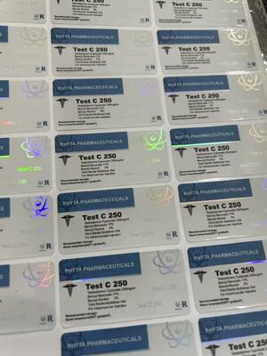 Test cyp 250 mg Conception de marque personnalisée Étiquettes et boîtes du flacon de 10 ml