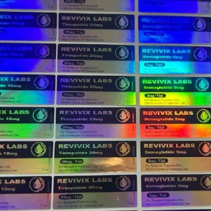 Étiquettes d' hologramme lumineux au laser de 10 mg de trizépatide
