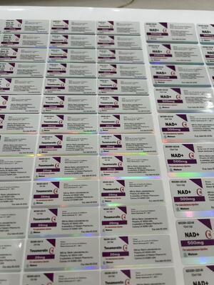 Glow 70  Hologram Shinny Effect Labels Stickers For 3ml Peptide Vials