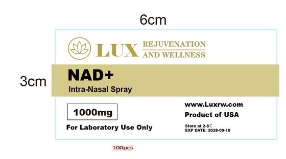 Étiquettes pour flacons en verre à l' épreuve de l' eau, finition brillante, taille personnalisée, destinées à un usage pharmaceutique