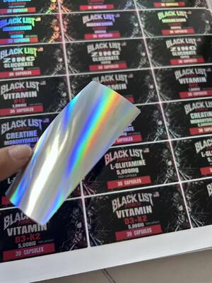 L-GLUTANIKE 5000mg 30 capsules étiquettes de bouteille en plastique
