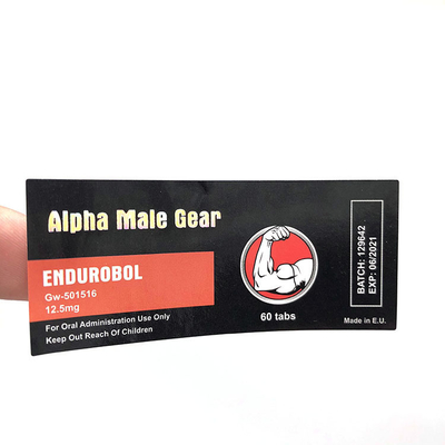 La fiole imperméable et durable d'OEM 10ml marque l'adhésif fort démontable