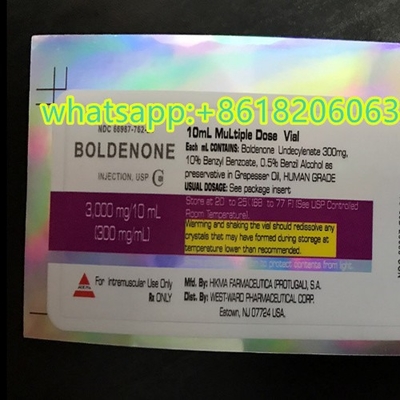 La fiole imperméable en plastique marque la fiole la stratification mate d'autocollants adhésifs