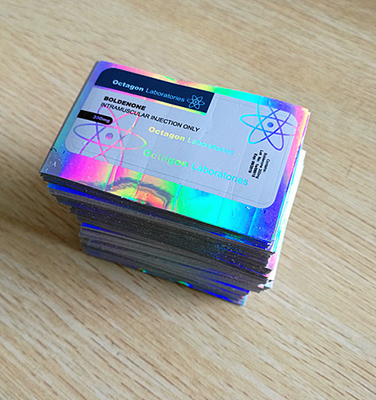 Impression numérique Vial Étiquettes du flacon Forme rectangulaire 10 ml