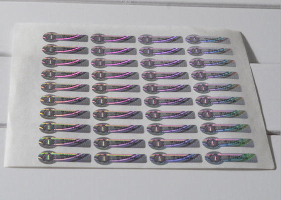 Couleur - autocollant argenté changeant d'hologramme de sécurité avec l'éraflure outre du code