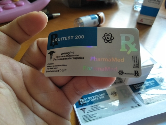 Labels en verre olographes de fiole d'Equitest 10Ml avec la stratification brillante de pp