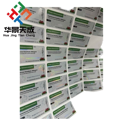 Étiquettes de flacons en verre blanc pour flacons en plastique Conception personnalisable