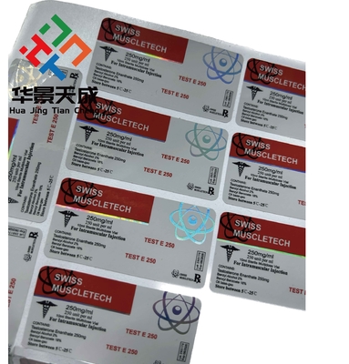 Étiquettes adhésives permanentes pour flacons en verre épaisseur 2,5 mil pour les récipients en verre