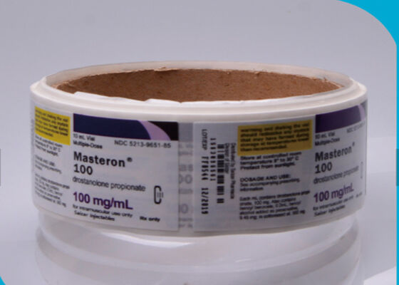 Labels chauds imperméables de fiole du petit pain 10ml, autocollant fait sur commande privé d'étiquettes adhésives