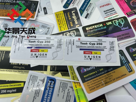 Étiquettes des flacons en verre à huile d'injection 10 ml Étiquettes des flacons