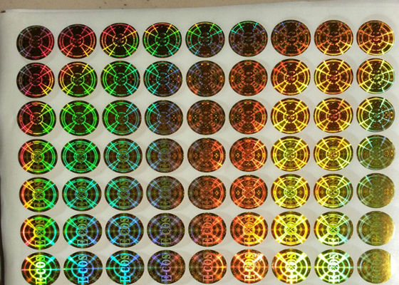 étiquette adhésive de 2D de sécurité d'hologramme garantie argentée d'autocollant pour la société