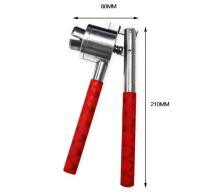Opérations de rabattement manuelles de bas volume de sertisseur de fiole de chapeau en plastique en aluminium