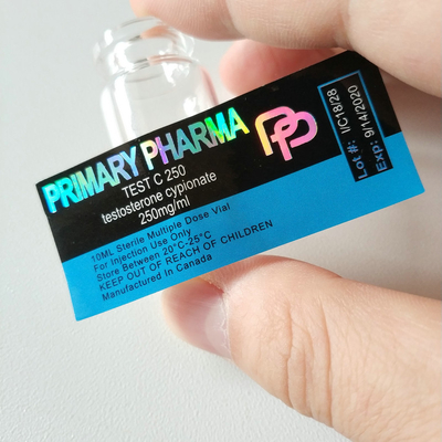 Étiquettes adhésives fortes pour flacons de 10 ml pour peptide culturisme Flacons en verre