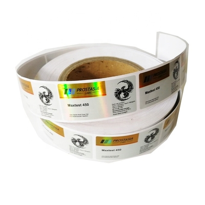 Étiquettes de flacons en rouleau de 10 ml Adhésifs pour les injections de peptides pharmaceutiques Flacons imprimés sur feuille d' or