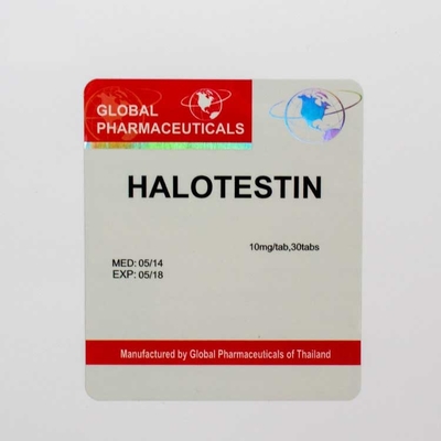 Forme adaptée aux besoins du client par labels de bouteille de médecine de papier enduit de résistant à l'eau avec la couleur