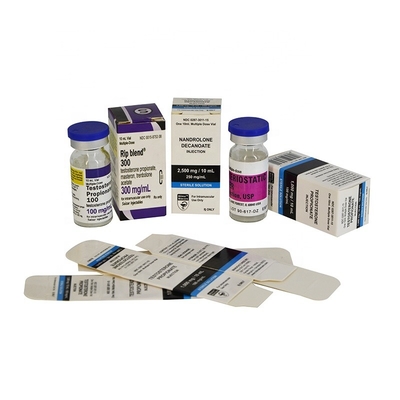 Emballage en carton pour flacon de 10 ml recyclable et brillant pour produits pharmaceutiques