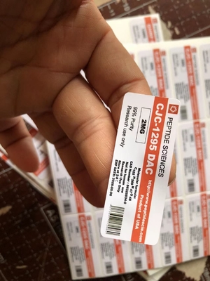 Péptides imperméables Tb500 2 ml 3 ml Étiquettes de flacons de petite taille avec matériau d' hologramme laser