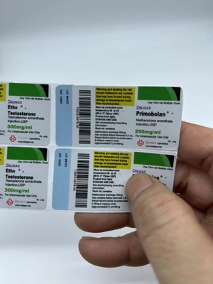 Nom de marque personnalisé Stéroïdes injectables et oraux Étiquettes d'emballage du flacon de 10 ml