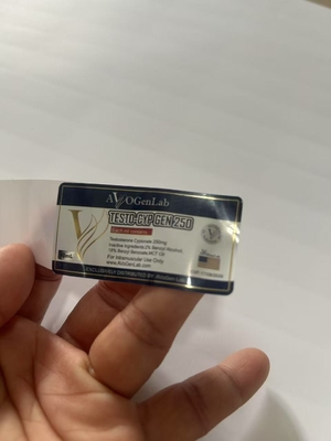 Étiquettes de fiole de 10 ml avec étiquettes en or