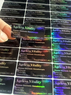 Hcg 2 ml 3 ml Étiquettes du flacon d'injection avec autocollant pour l'emballage des peptides