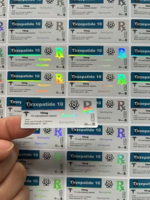 Étiquette du flacon de 3 ml Finition brillante