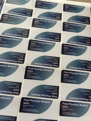 Étiquettes du flacon de 10 ml pour injection sous-cutanée Étiquettes du flacon en verre