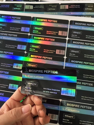 Étiquettes de flacon de L-CARNITINE 500mg/ml 30ml Logo et design personnalisés