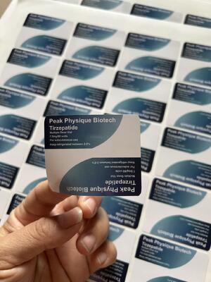 Tirzépatide 7,5 mg/60 unités Tirage des côtés d'étiquettes des flacons à dose multiple