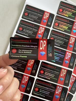 Étiquettes de flacon Diamond Pharma 10 ml pour matériau laser ENAN