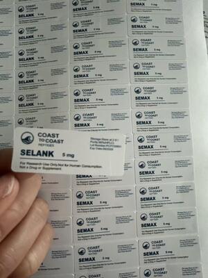 Petits flacons de Selank 5mg 2 3 ml étiquettes de flacons en verre de peptide