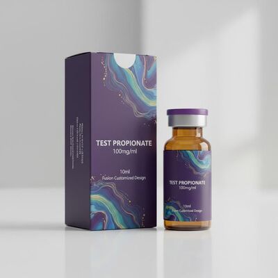 Test Propionate 100 mg Fusion Conception personnalisée Étiquettes et boîtes du flacon de 10 ml