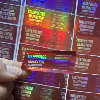 Étiquettes d' hologramme lumineux au laser de 10 mg de trizépatide