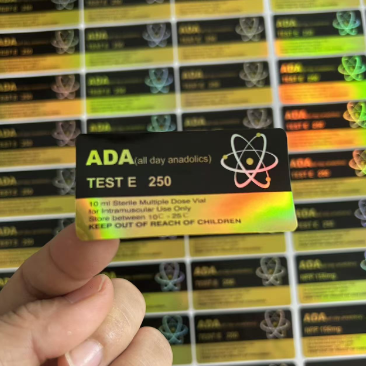 Test Enanthate 250 mg Étiquettes de matériau laser doré et noir