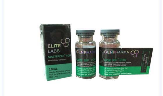 Labels et boîtes en verre de fiole d'hologramme de nom de Deca pour la conception de GEN Pharm Popula